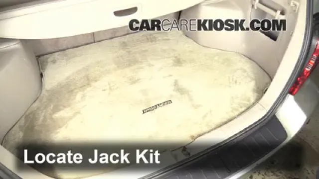 2001 Toyota Highlander 3.0L V6 Neumáticos y ruedas Cambiar un neumático pinchado